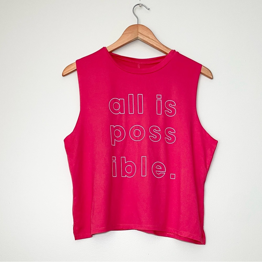 Final! Good hYOUman Graphic Cropped Tank